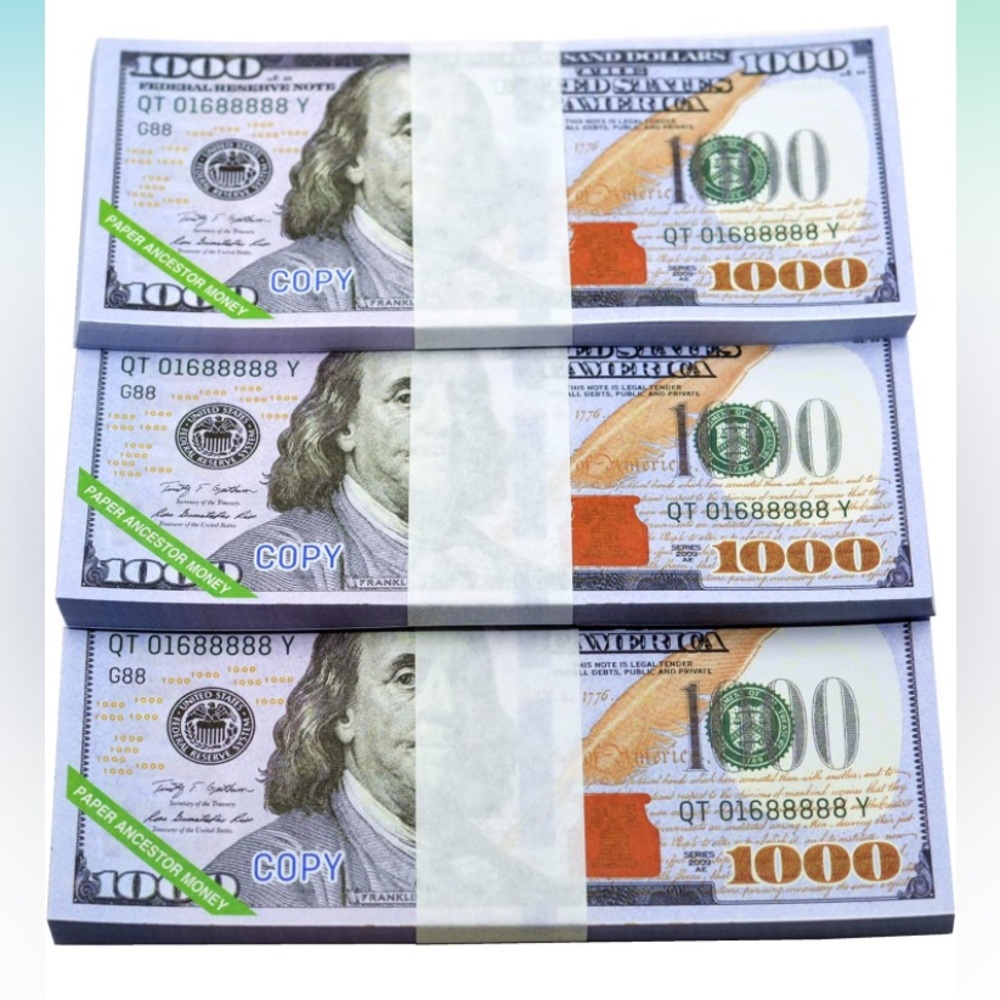 $1000 Cash Stuffing Placeholder (10pk)